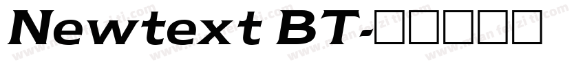 Newtext BT字体转换